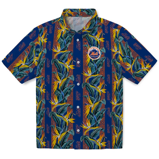 New York Mets Hawaiian Shirt - Paradise Vines | Moonbestprint