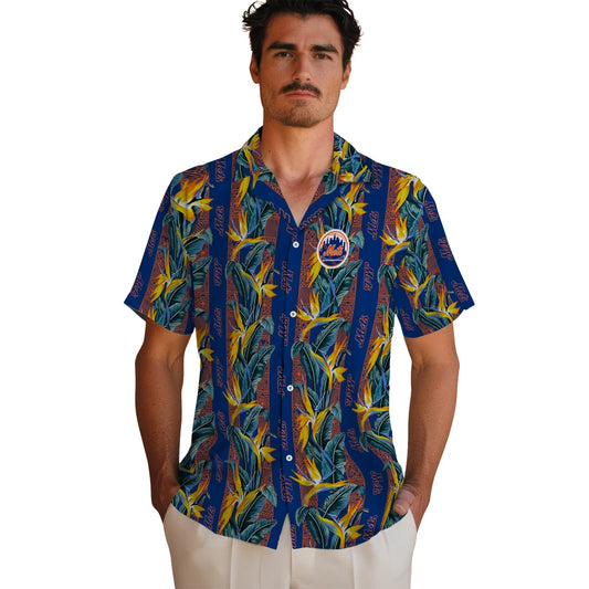 New York Mets Hawaiian Shirt - Paradise Vines | Moonbestprint