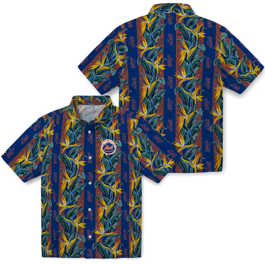 New York Mets Hawaiian Shirt - Paradise Vines | Moonbestprint