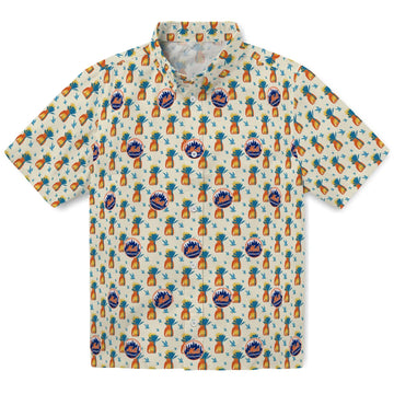New York Mets Hawaiian Shirt - Pineapple Delight | Moonbestprint