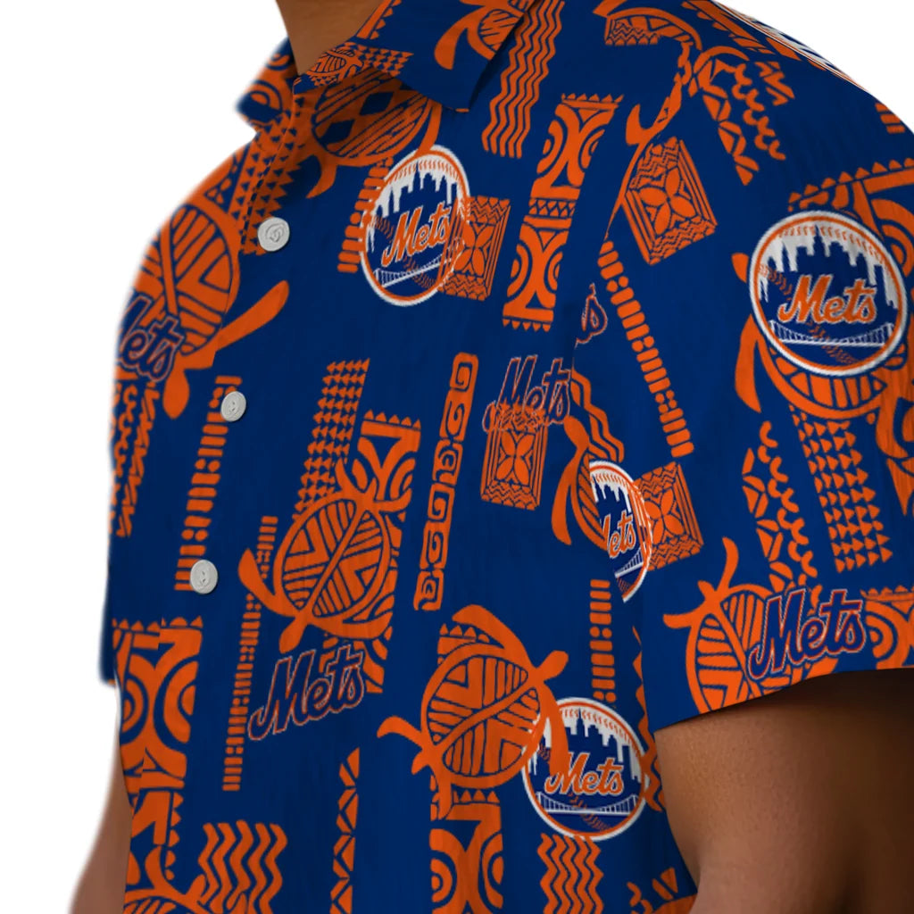 New York Mets Hawaiian Shirt - Turtle Lines | Moonbestprint