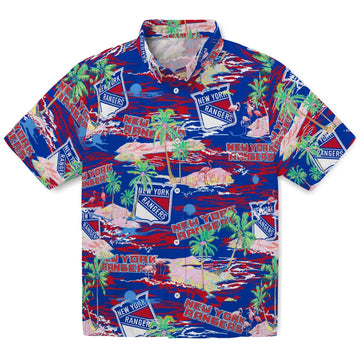 New York Rangers Flamingo Retreat 2026 Hawaiian Shirt – Moonbestprint