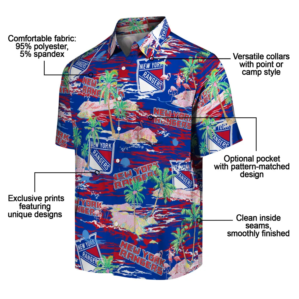 New York Rangers Flamingo Retreat 2026 Hawaiian Shirt – Moonbestprint