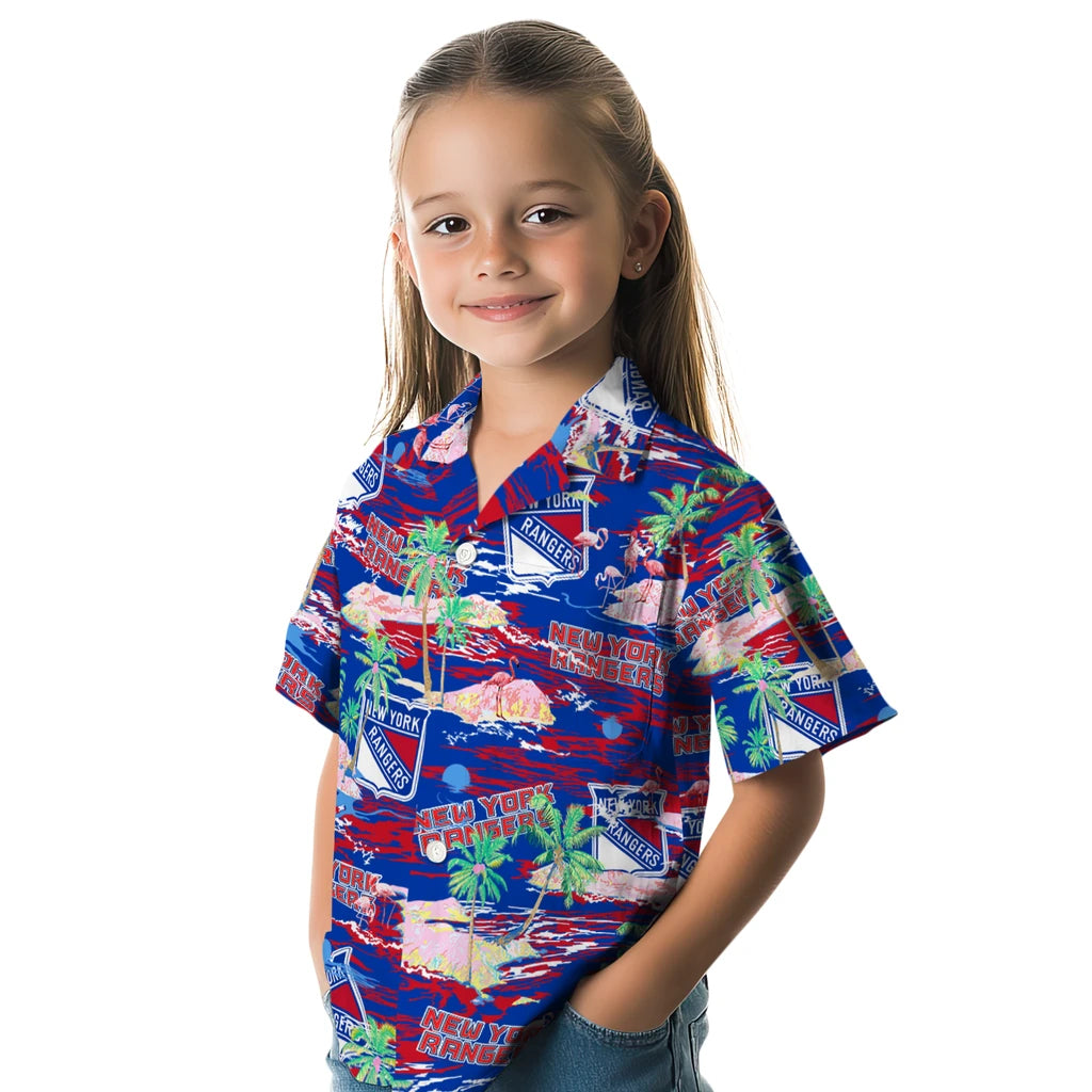 New York Rangers Flamingo Retreat 2026 Hawaiian Shirt – Moonbestprint