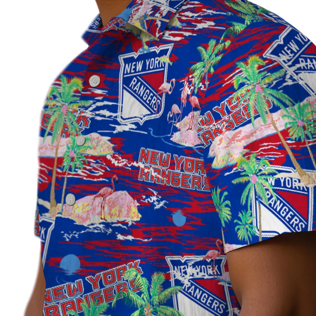 New York Rangers Flamingo Retreat 2026 Hawaiian Shirt – Moonbestprint