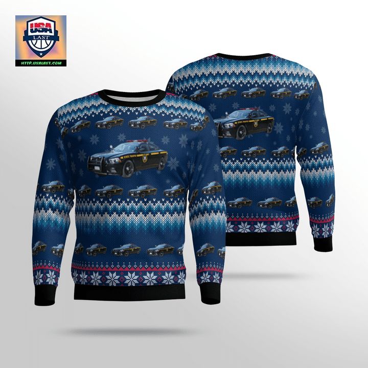 New York State Police Dodge Charger Sweater 3D ? Usalast