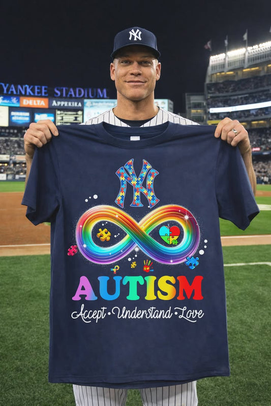 New York Yankees Autism Awareness Shirt "Accept Understand Love" | SX17 Moonbestprint