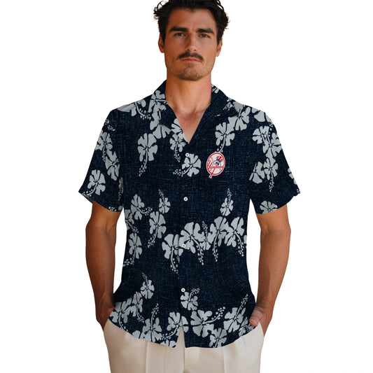 New York Yankees Hawaiian Shirt - 50th State Flower | Moonbestprint