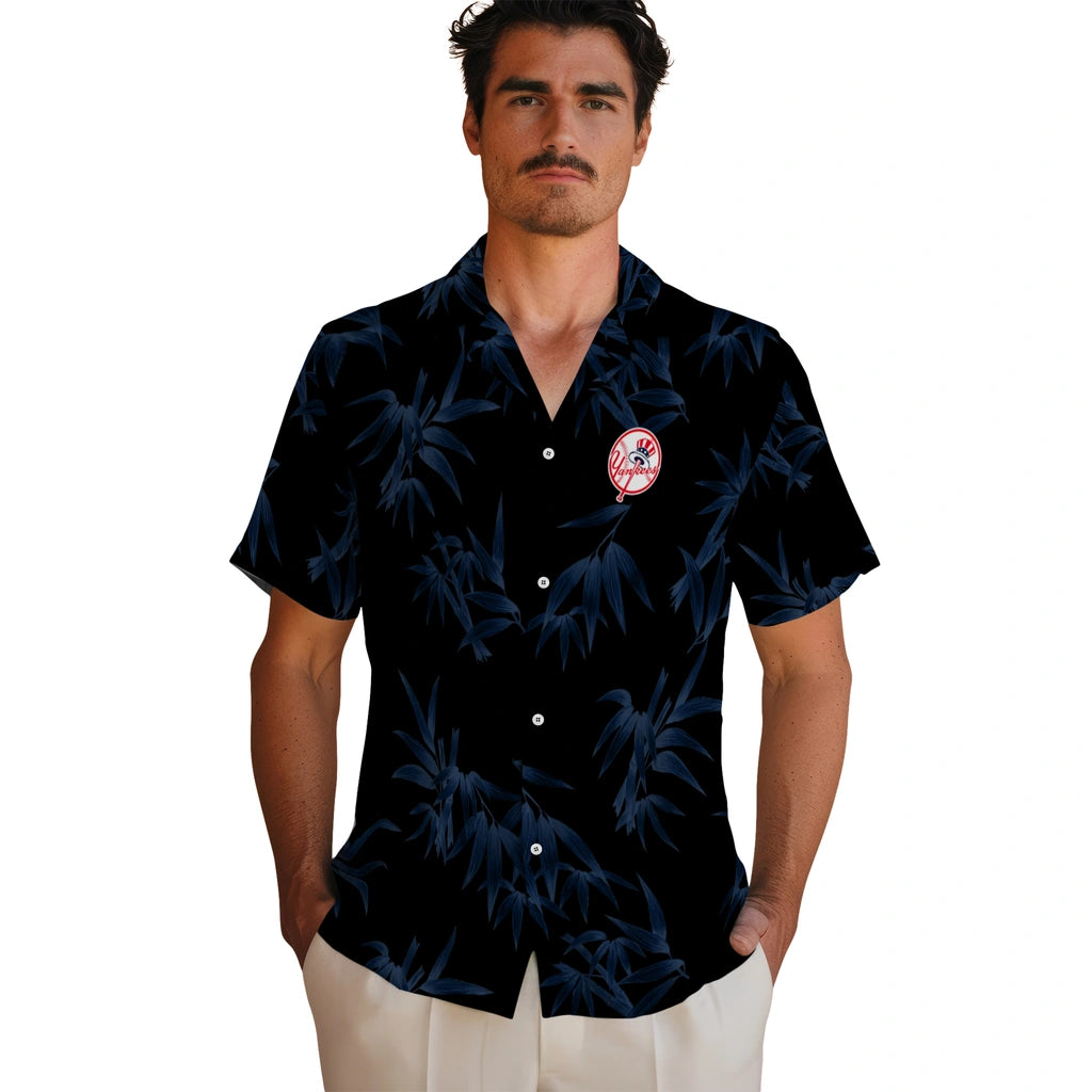 New York Yankees Hawaiian Shirt - Bamboo Branches | Moonbestprint