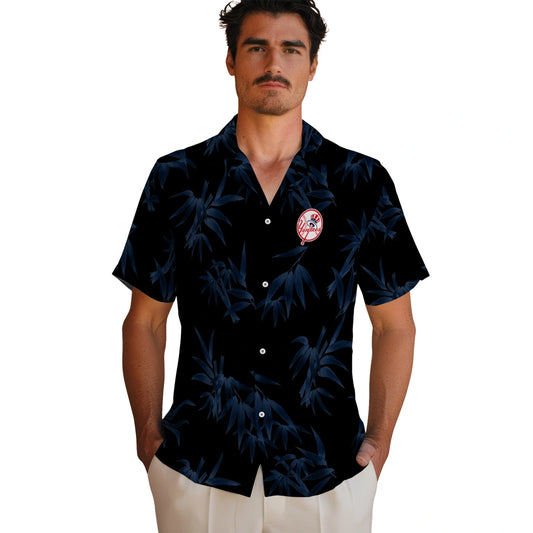 New York Yankees Hawaiian Shirt - Bamboo Branches | Moonbestprint