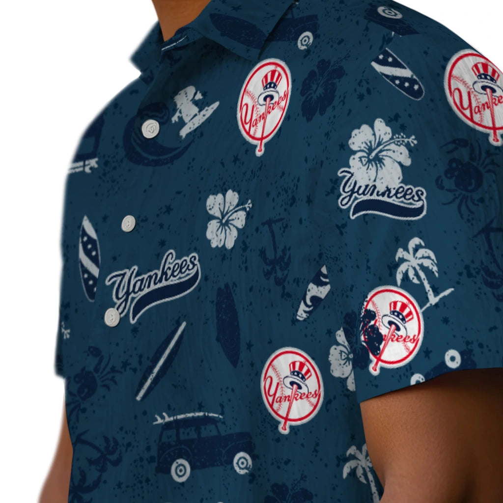 New York Yankees Hawaiian Shirt - Beach Vibe | Moonbestprint