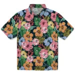 New York Yankees Hawaiian Shirt - Brilliant Hibiscus Garden | Moonbestprint