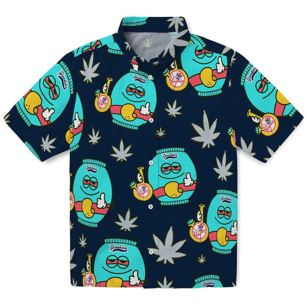 New York Yankees Hawaiian Shirt - Chill Vibe | Moonbestprint