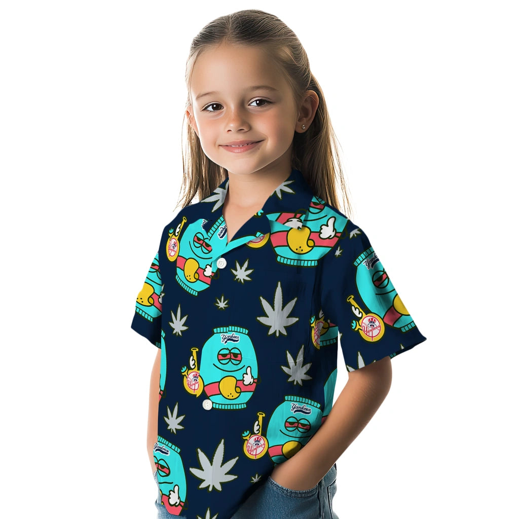 New York Yankees Hawaiian Shirt - Chill Vibe | Moonbestprint