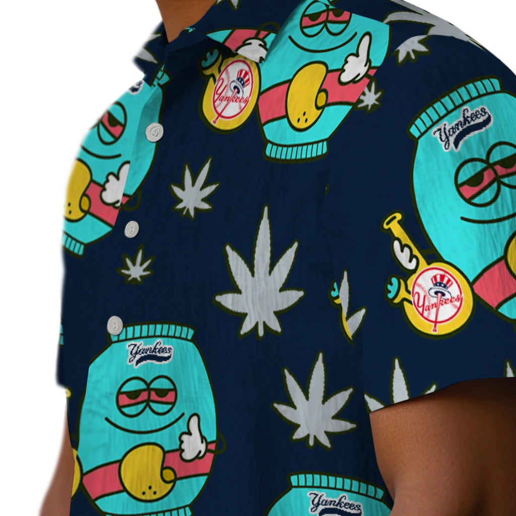 New York Yankees Hawaiian Shirt - Chill Vibe | Moonbestprint
