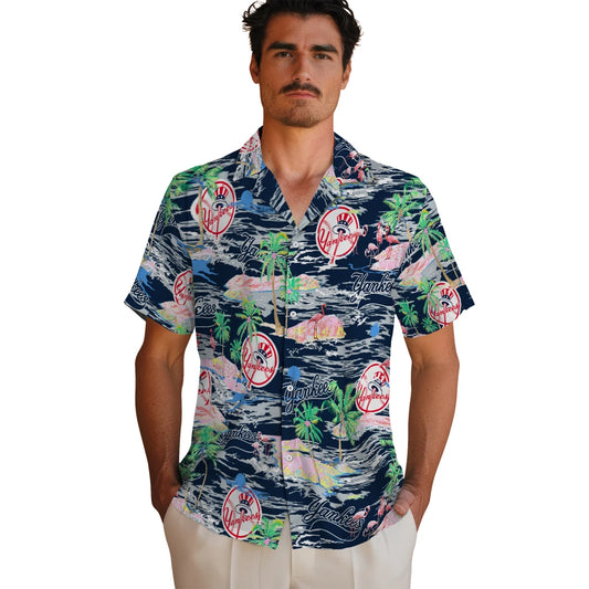 New York Yankees Flamingo Retreat 2026 Hawaiian Shirt – Moonbestprint