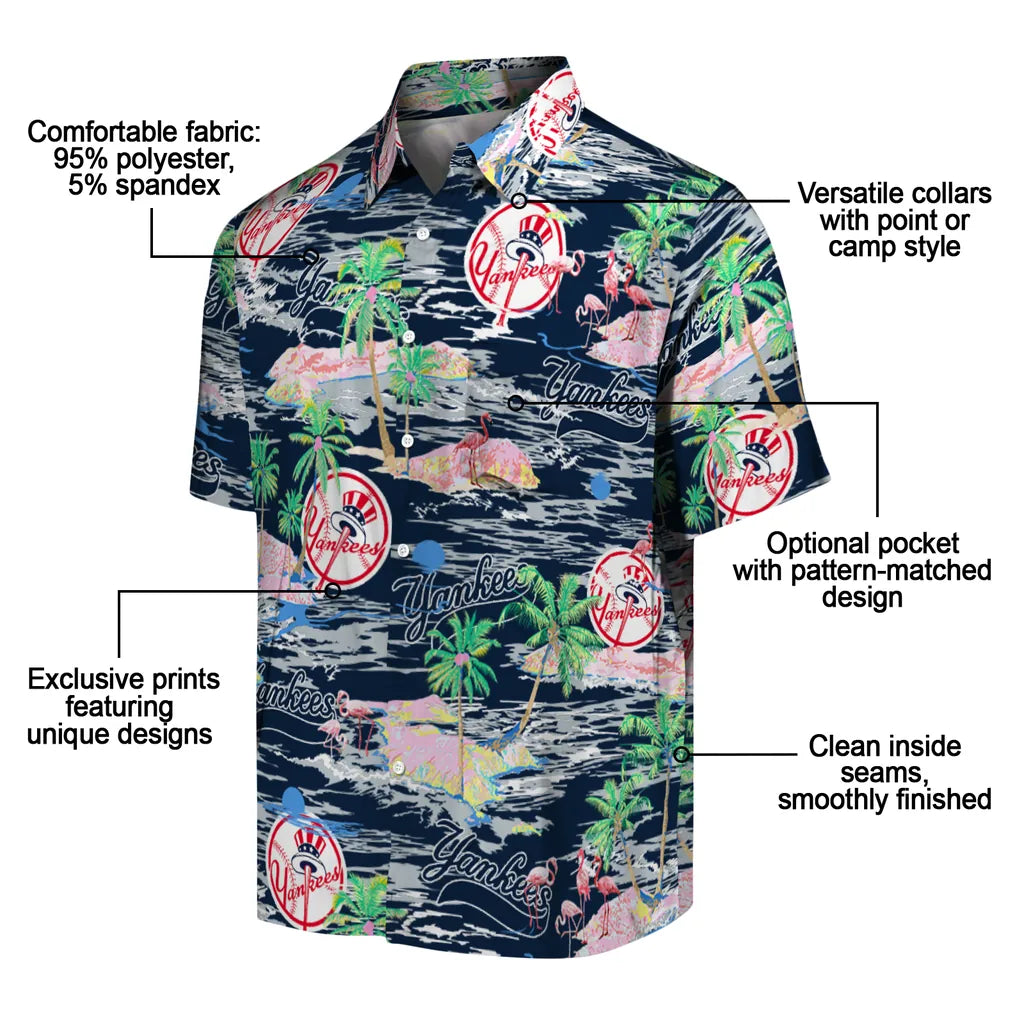 New York Yankees Flamingo Retreat 2026 Hawaiian Shirt – Moonbestprint