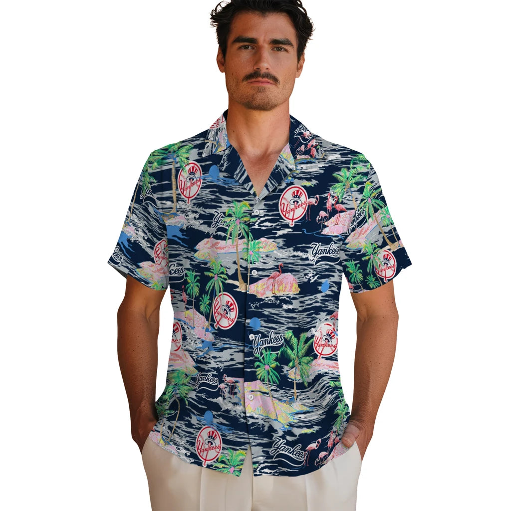 New York Yankees Hawaiian Shirt - Hawaii Island | Moonbestprint