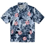 New York Yankees Hawaiian Shirt - Hibiscus Arrangement | Moonbestprint