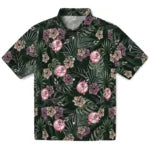 New York Yankees Hawaiian Shirt - Hibiscus Leaves Pattern | Moonbestprint