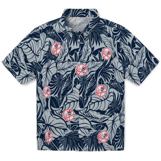 New York Yankees Hawaiian Shirt - Monstera Layer | Moonbestprint