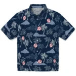 New York Yankees Hawaiian Shirt - Palm And Clouds | Moonbestprint