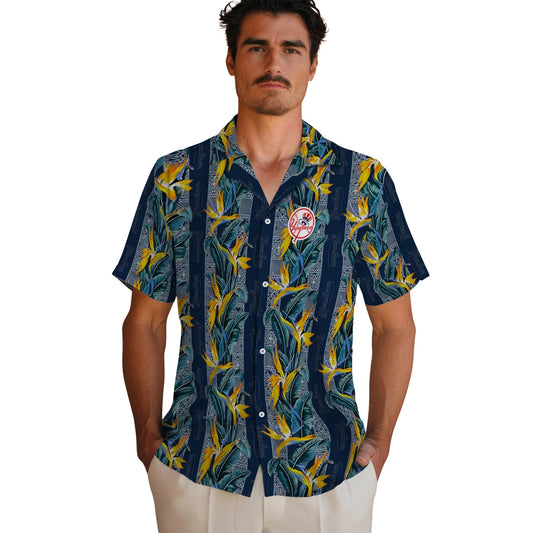 New York Yankees Hawaiian Shirt - Paradise Vines | Moonbestprint