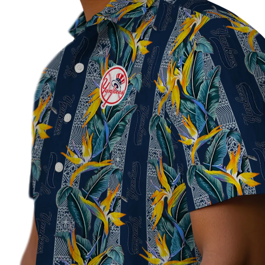 New York Yankees Hawaiian Shirt - Paradise Vines | Moonbestprint