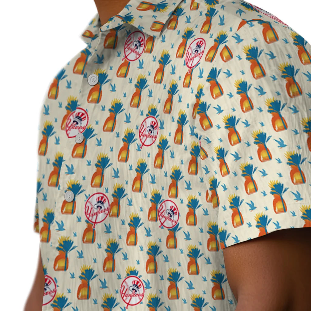 New York Yankees Hawaiian Shirt - Pineapple Delight | Moonbestprint
