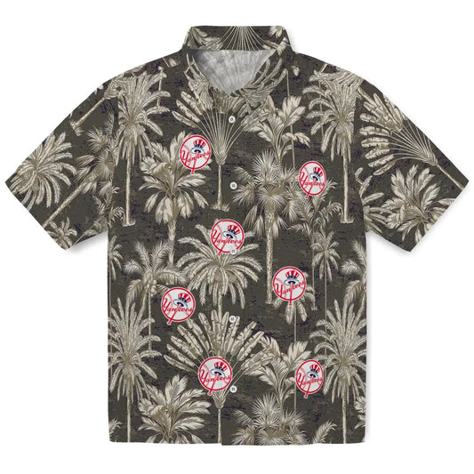 New York Yankees Hawaiian Shirt - Vintage Palm Tree | Moonbestprint