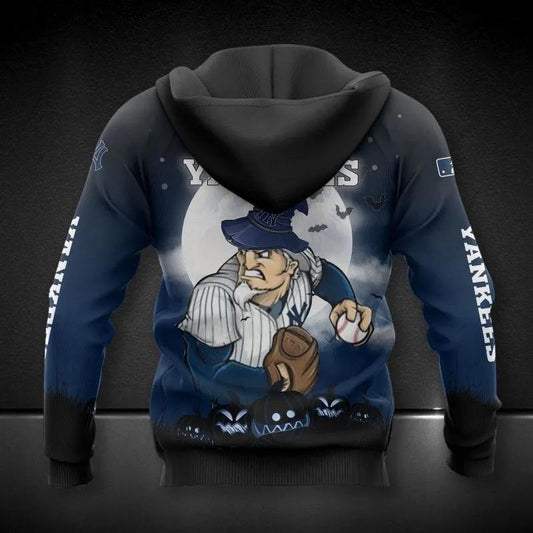 New York Yankees Mascot MLB All Over Print Hoodie -Moonbestprint