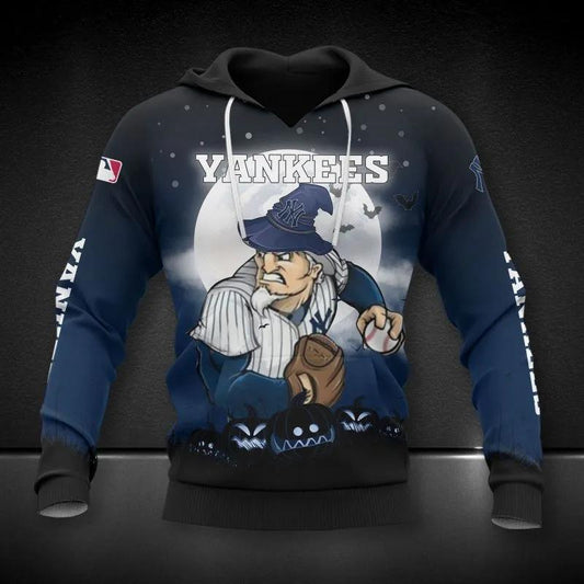 New York Yankees Mascot MLB All Over Print Hoodie -Moonbestprint