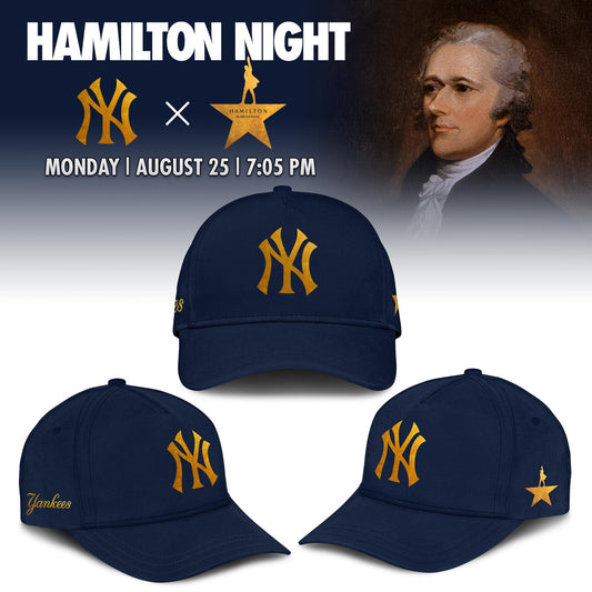 New York Yankees MLB x Hamilton Night 2025 Limited Edition T-Shirt | KU14 Moonbestprint