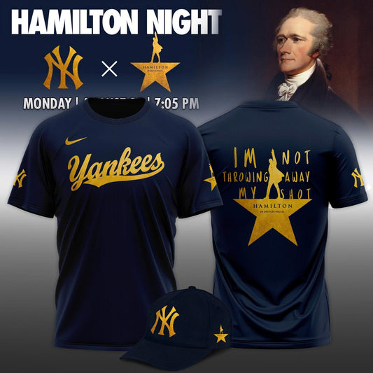 New York Yankees MLB x Hamilton Night 2025 Limited Edition T-Shirt | MZ72 Moonbestprint