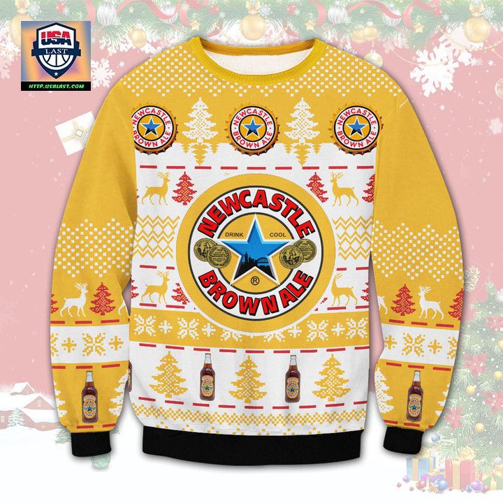 Newcastle Brown Ale Beer Ugly Christmas Sweater 2022 ? Usalast