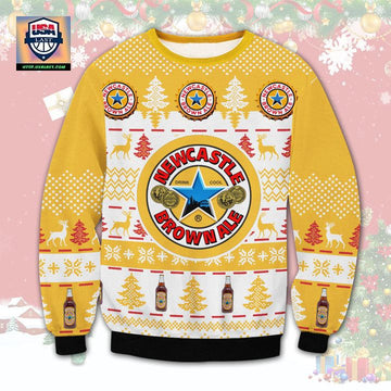 Newcastle Brown Ale Beer Ugly Christmas Sweater 2022 ? Usalast