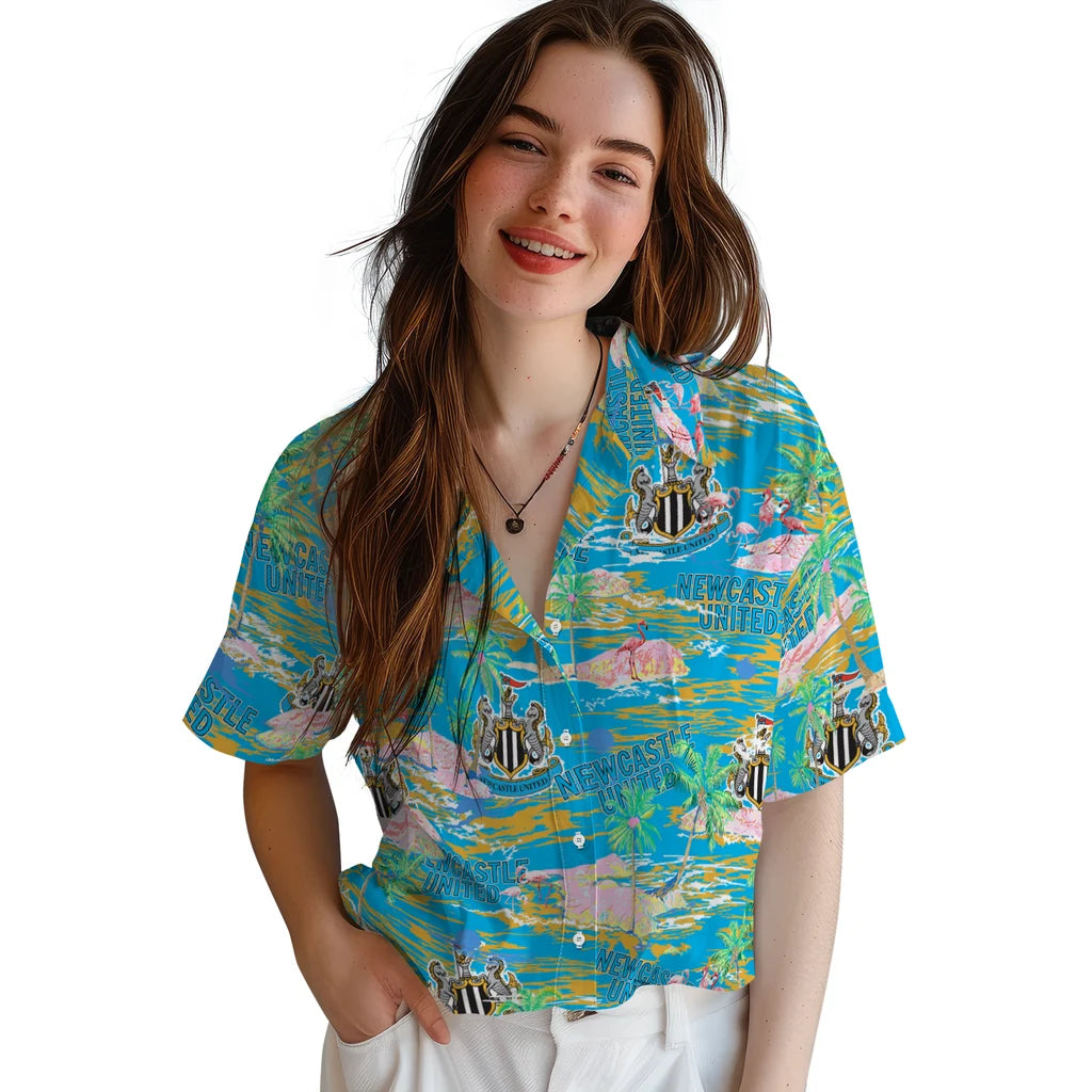 Newcastle United Flamingo Retreat 2026 Hawaiian Shirt – Moonbestprint