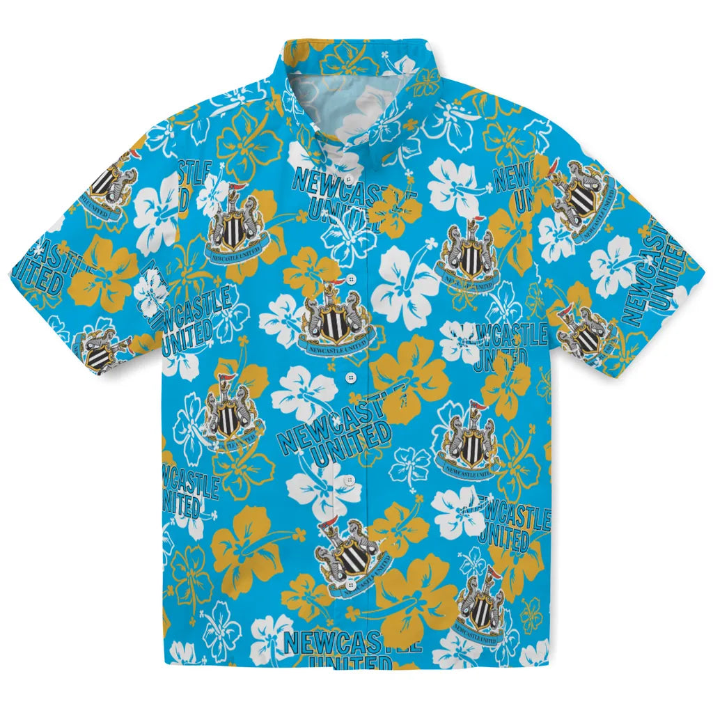 Newcastle United Hibiscus Bloom Hawaiian Shirt – Moonbestprint