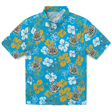 Newcastle United Hibiscus Bloom Hawaiian Shirt – Moonbestprint