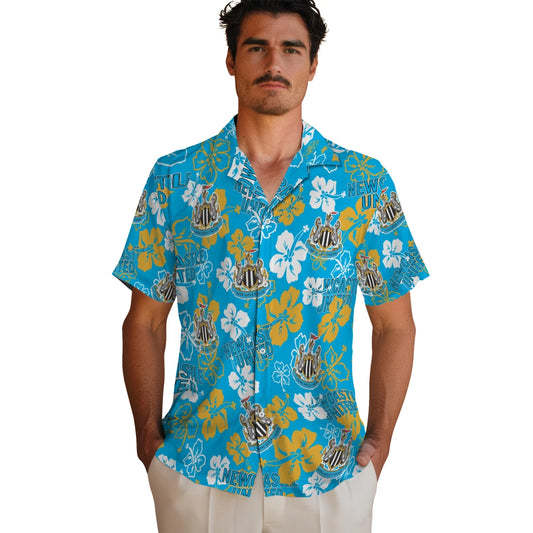 Newcastle United Hibiscus Bloom Hawaiian Shirt – Moonbestprint