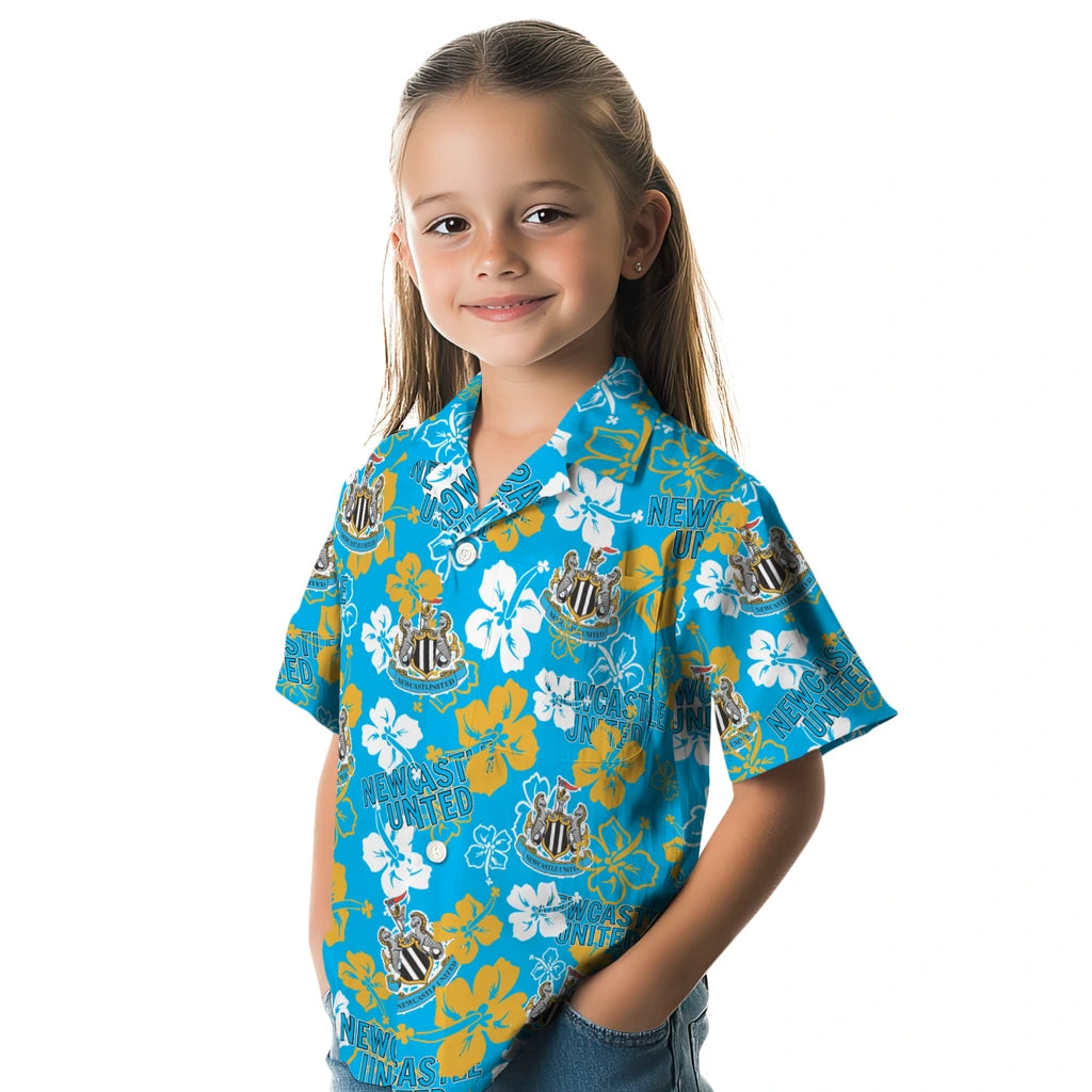 Newcastle United Hibiscus Bloom Hawaiian Shirt – Moonbestprint