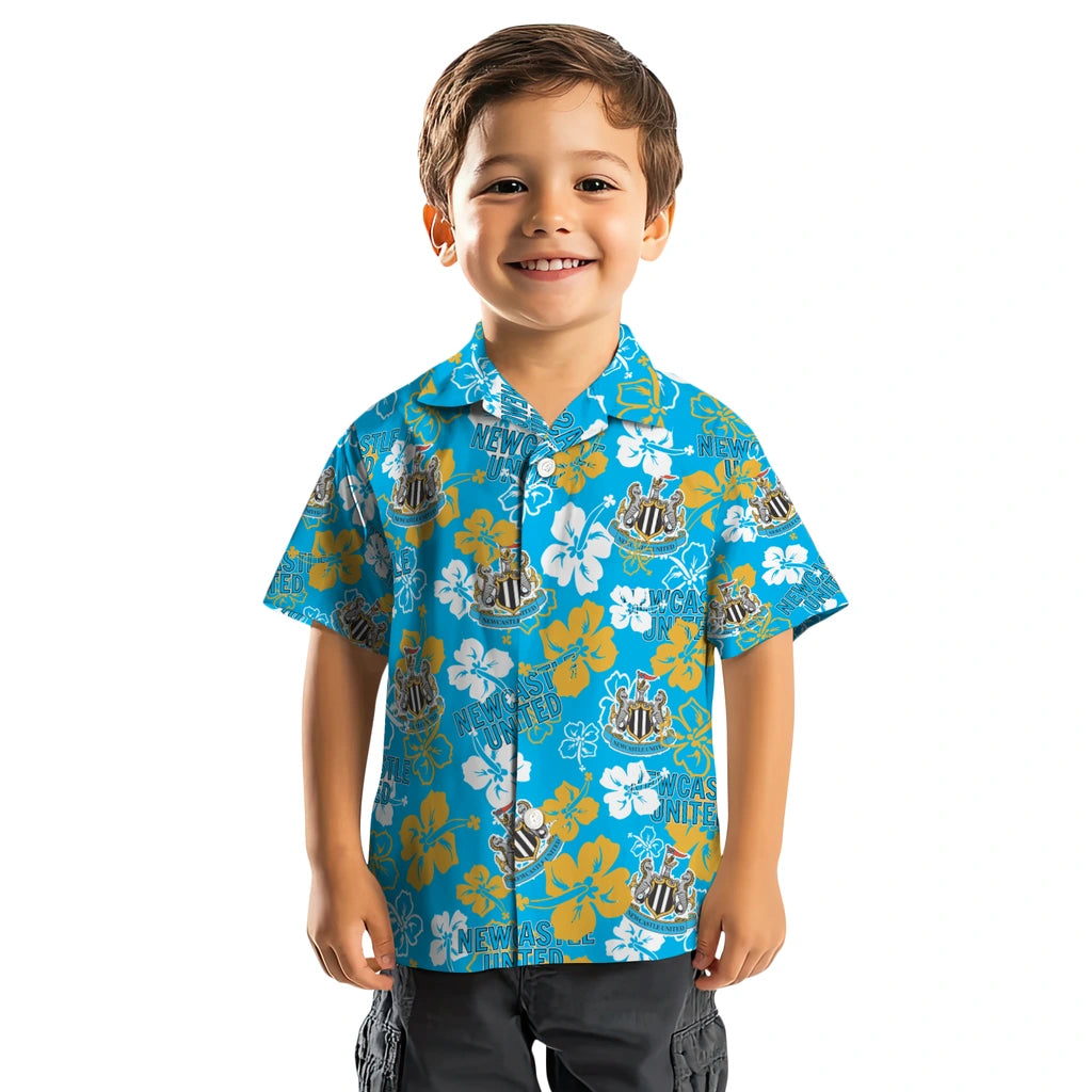 Newcastle United Hibiscus Bloom Hawaiian Shirt – Moonbestprint