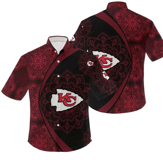 Kansas City Chiefs Vintage Graphic Hawaiian Shirt Unisex Aloha Tee - Moonbestprint