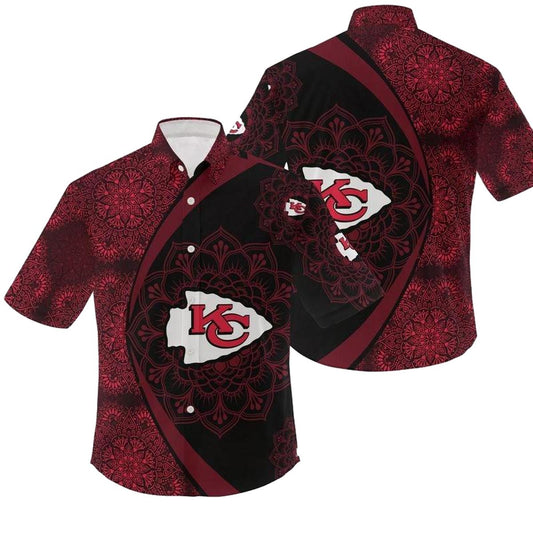 Kansas City Chiefs Vintage Graphic Hawaiian Shirt Unisex Aloha Tee - Moonbestprint