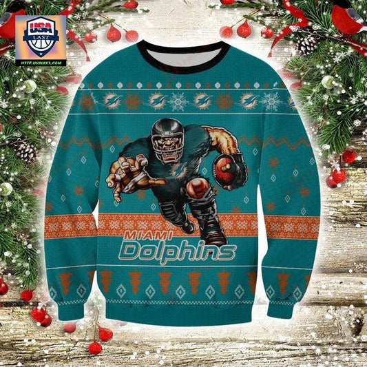 Nfl Miami Dolphins Player Rushing Sweater And Ugly Sweater ? Usalast