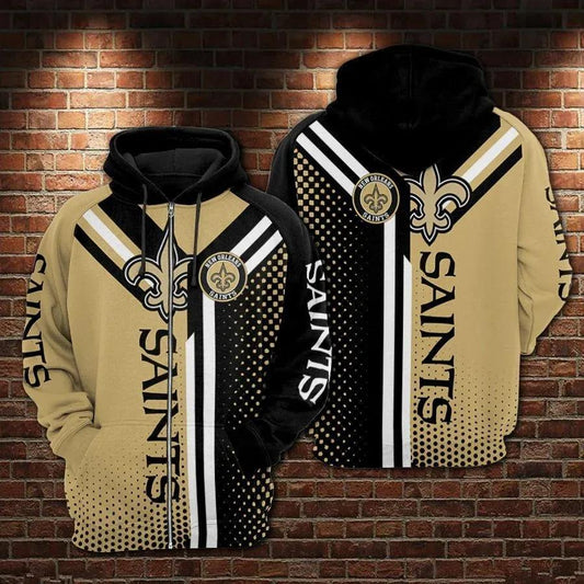 NFL New Orleans Saints Logo 3D All Over Print Hoodie, NFL All Over Print Hoodie -Moonbestprint