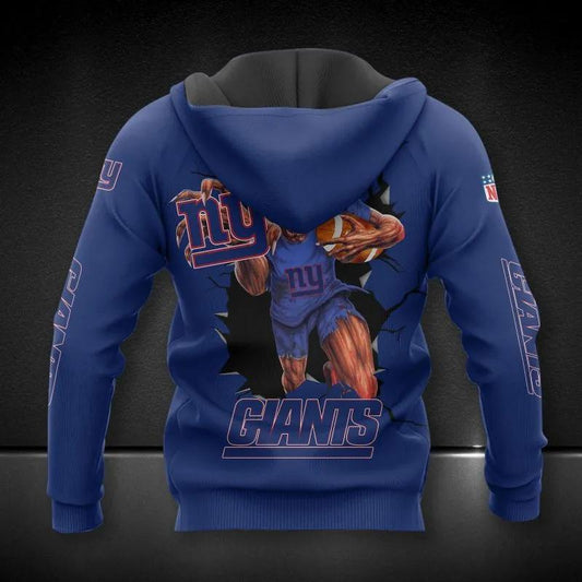NFL New York Giants Eddie Iron Maiden NFL 3D All Over Print Hoodie -Moonbestprint
