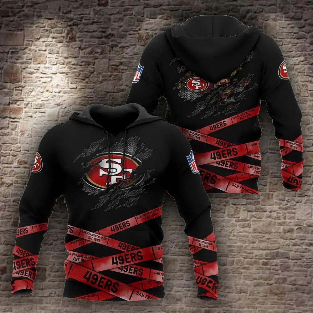 NFL San Francisco 49ers NFL 3D All Over Print Hoodie -Moonbestprint