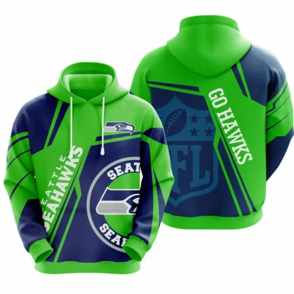 NFL Seattle Seahawks NFL 3D All Over Print Hoodie -Moonbestprint