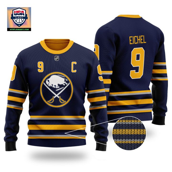 Nhl Buffalo Sabres Eichel 9 Black Wool Sweater ? Usalast
